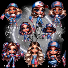 Load image into Gallery viewer, "FIGHT FIGHT FIGHT Chibi Girl" T-Shirts