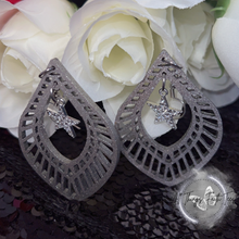 Load image into Gallery viewer, "Boho Teardrops w/ Star Charms" Earrings