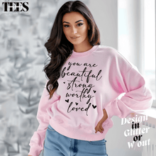 Load image into Gallery viewer, All Things Faith TEES Pink Faith Based Graphic T Shirt