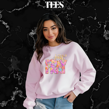 Load image into Gallery viewer, Just Pray T-Shirt or Crewneck Sweatshirt