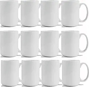 15 oz Custom Sublimation Coffee Cups