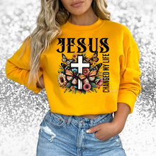 Load image into Gallery viewer, "Jesus Changed My Life" Crewneck Sweatshirt/T-Shirt