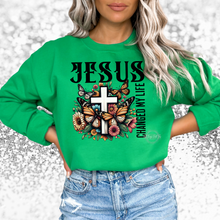 Load image into Gallery viewer, "Jesus Changed My Life" Crewneck Sweatshirt/T-Shirt