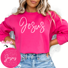 Load image into Gallery viewer, "Jesus" T-Shirt or Crewneck Sweatshirt