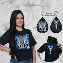 Load image into Gallery viewer, Custom Matching “T-Shirt & Earrings set”