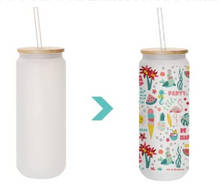 Load image into Gallery viewer, "25 oz Custom Sublimation Glass cups"