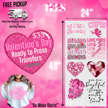 Load image into Gallery viewer, Valentine's Day Ready to Press Transfers - All Things Faith TEES
