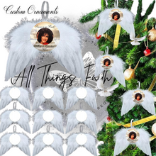 Load image into Gallery viewer, "Christmas Angel White Wings Ornament"
