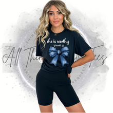 Load image into Gallery viewer, "She is Worthy" T-Shirt