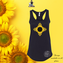 Load image into Gallery viewer, "New Mexico Sunflower Zia Tank Top " TEE