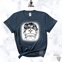 Load image into Gallery viewer, "Messy Bun with Zia, New Mexican Style" T-Shirt