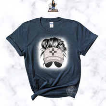 Load image into Gallery viewer, "Messy Bun with Zia, New Mexican Style" T-Shirt