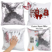 Load image into Gallery viewer, &quot;Custom Sequin Pillow&quot;  15.75&quot;L x 15.75&quot;W
