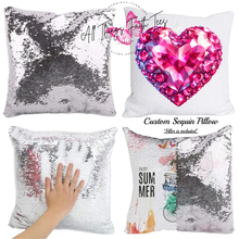 Load image into Gallery viewer, &quot;Custom Sequin Pillow&quot;  15.75&quot;L x 15.75&quot;W
