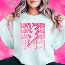 Load image into Gallery viewer, Love Vibes Valentine T-Shirt or Crewneck Sweatshirt
