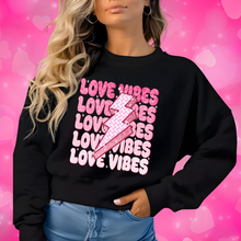 Load image into Gallery viewer, Love Vibes Valentine T-Shirt or Crewneck Sweatshirt
