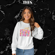 Load image into Gallery viewer, Just Pray T-Shirt or Crewneck Sweatshirt

