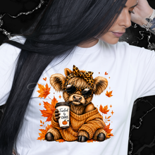 Load image into Gallery viewer, Fueled by Chaos Highland Cow T-Shirt
