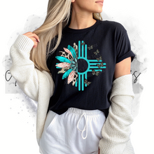 Load image into Gallery viewer, "Western Sunflower Zia" T-Shirt
