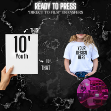 Load image into Gallery viewer, Custom Ready to Press “Direct to Film&quot; Transfers
