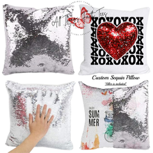 Load image into Gallery viewer, &quot;Custom Sequin Pillow&quot;  15.75&quot;L x 15.75&quot;W
