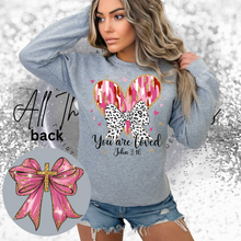 Load image into Gallery viewer, &quot;You Are Loved&quot; Crewneck Sweatshirt
