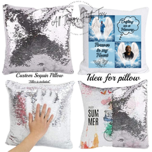 Load image into Gallery viewer, &quot;Custom Sequin Pillow&quot;  15.75&quot;L x 15.75&quot;W
