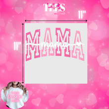 Load image into Gallery viewer, Valentine's Day ready to press transfers featuring pink and white mama design for T-shirt
