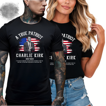 Load image into Gallery viewer, &quot;A TRUE PATRIOT w/ American Flag&quot; T-Shirt
