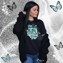 Load image into Gallery viewer, &quot;Faith Rose with turquoise&quot; T-Shirt
