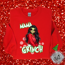 Load image into Gallery viewer, &quot;MAMA Grinch&quot; Crewneck Sweatshirt
