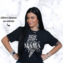 Load image into Gallery viewer, &quot;MAMA Leopard Lightning Bolt&quot; T-Shirt
