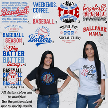 Load image into Gallery viewer, &quot;Custom Baseball&quot; T-Shirt
