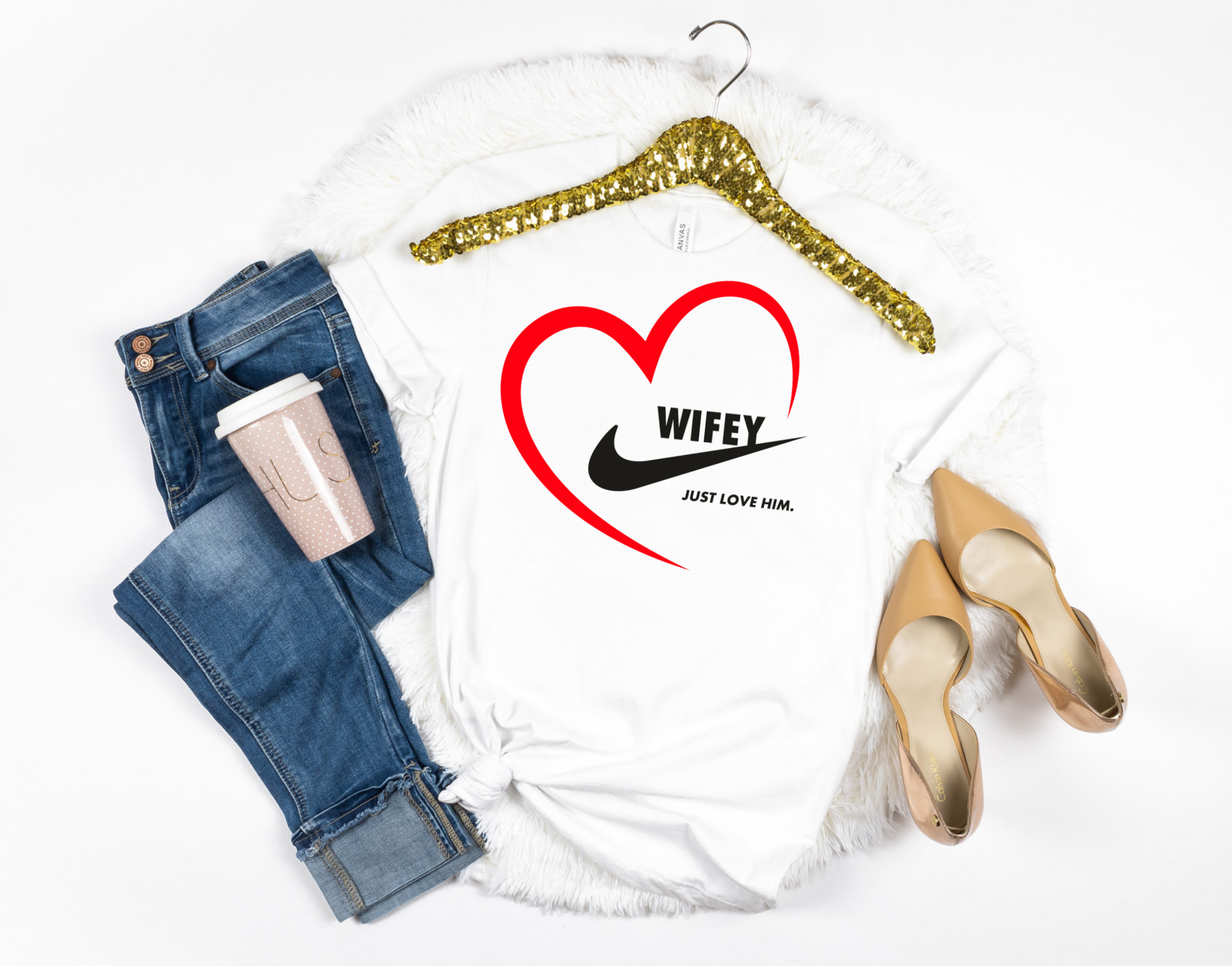 WIFEY, just LOVE Him TEE – All Things Faith TEES